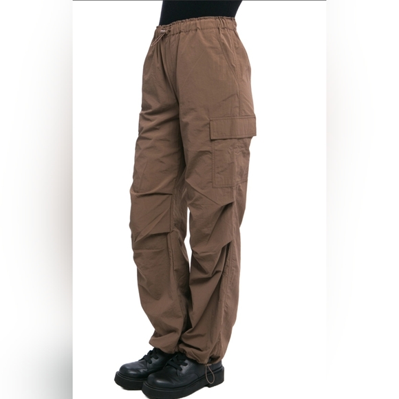 #255 🛑28 M, L BOHO FABULOUS WAIST ELASTIC PARACHUTE CARGO PANTS - Picture 7 of 16